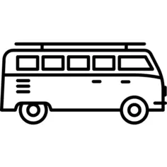 Minivan facing Right