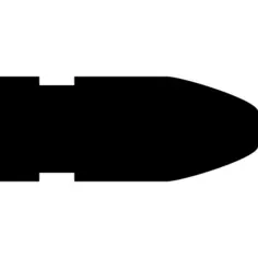 Bullet black silhouette