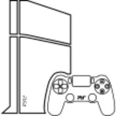 Video game console with gamepad