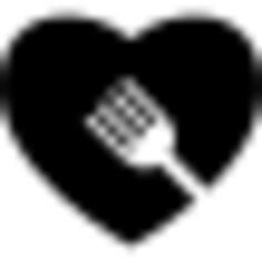 Heart and fork inside