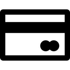 Credit card with Mastercard logo