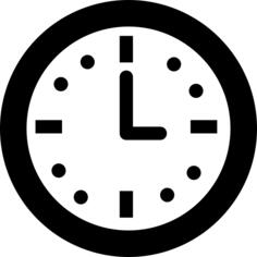 Circular wall clock for livingroom