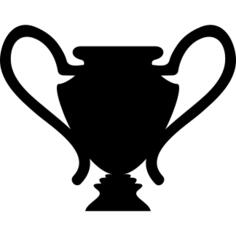Trophy black silhouette