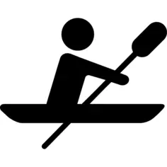 Rowing silhouette