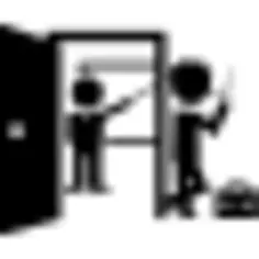 Student smoking at class door