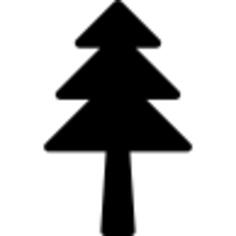 Christmas tree silhouette