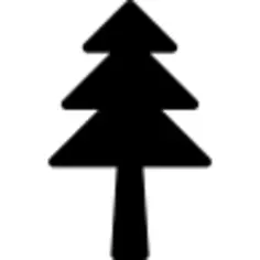 Christmas tree silhouette