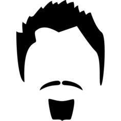 Human male hairs of the head