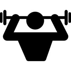 Strong man silhouette