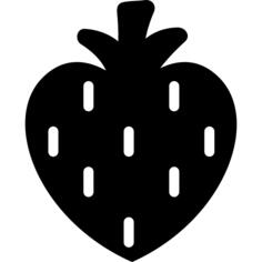 Heart shaped strawberry