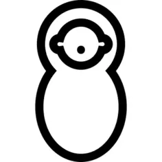 Baby wrapped in swaddle