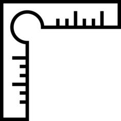Square ruler tool