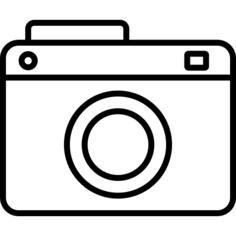 Photo camera outlined tool