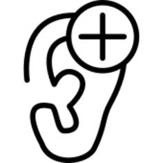Ear increase audio symbol