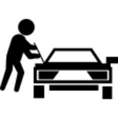 Criminal forcing car door