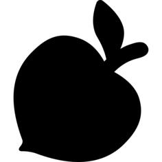 Peach silhouette