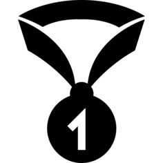Medal of number one