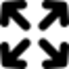 Four arrows interface symbol to maximize size