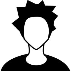 Punk young head
