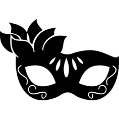 Floral carnival mask for women