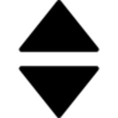 Arrows up and down filled triangles