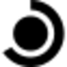 Circular simple graphic symbol