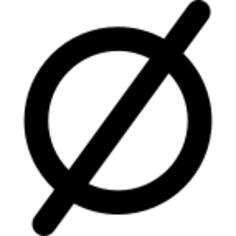 Empty set mathematical symbol