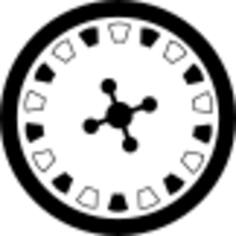 Roulette wheel in casino