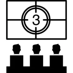 Audience watching on cinema theater