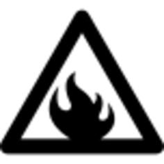 Warning flammable sign