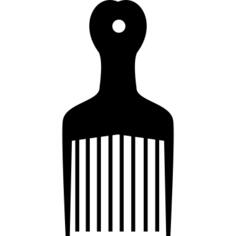Comb for curled hair