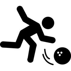 Person throwing bowling ball