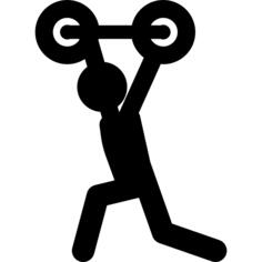 Weightlifting silhouette