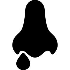 Nose with a cold