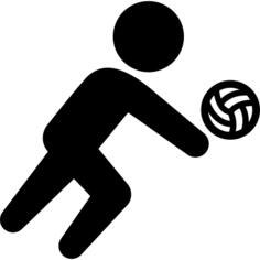 Volleyball player motion