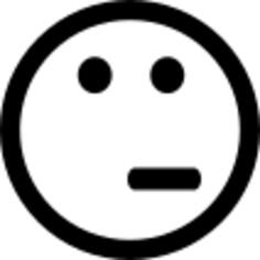 Emoticon face of doubt