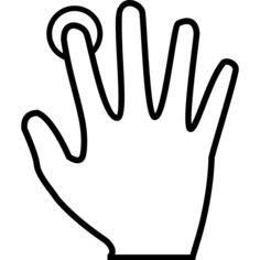 Fingerprint scanning using index finger