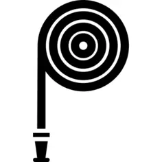Yard hosepipe in spiral