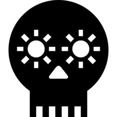 Artisanal skull of Mexico