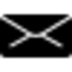 Envelope back black interface symbol