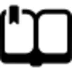 Opened book with bookmark