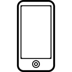 Mobile phone with big screen and just one button on front