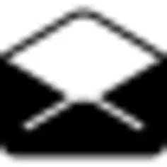 Open envelope back interface symbol of email