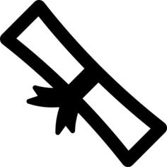 Rolled diploma