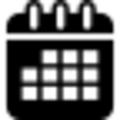 Calendar interface symbol with squares in rounded rectangular shape with spring on top border