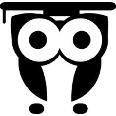 Owl wearing graduation hat