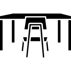 Studio desk and chair