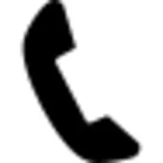 Black telephone auricular