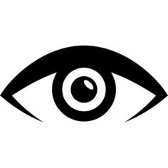 Half open eye