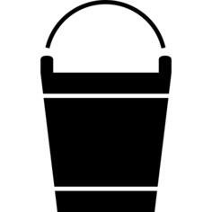 Cleaning pail for water